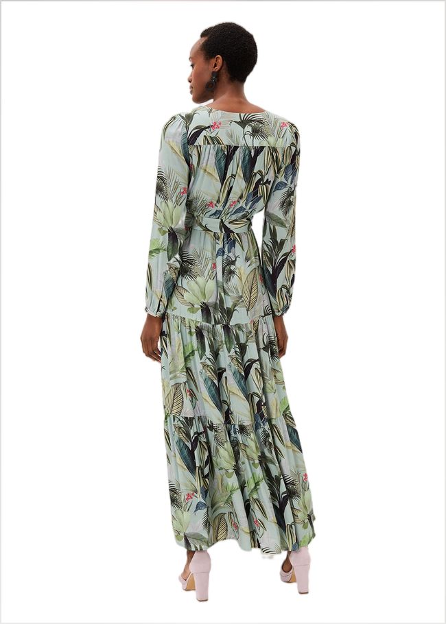  Maya Printed Tiered Maxi Dress Multi-Coloured 220899000