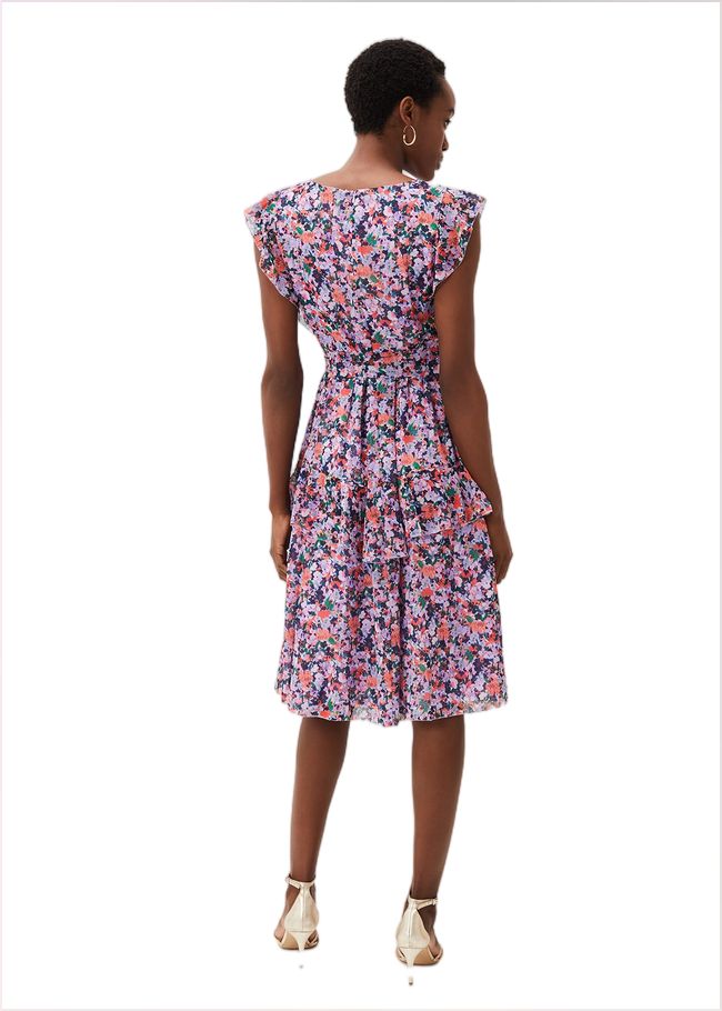  Breesha Floral Midi Dress Multi-Coloured 220903000