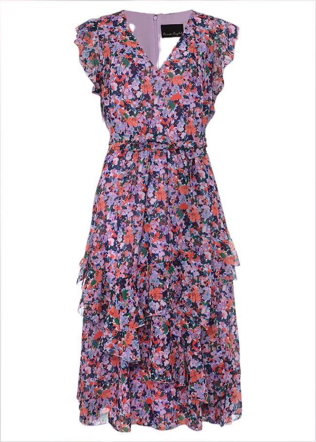  Breesha Floral Midi Dress Multi-Coloured 220903000