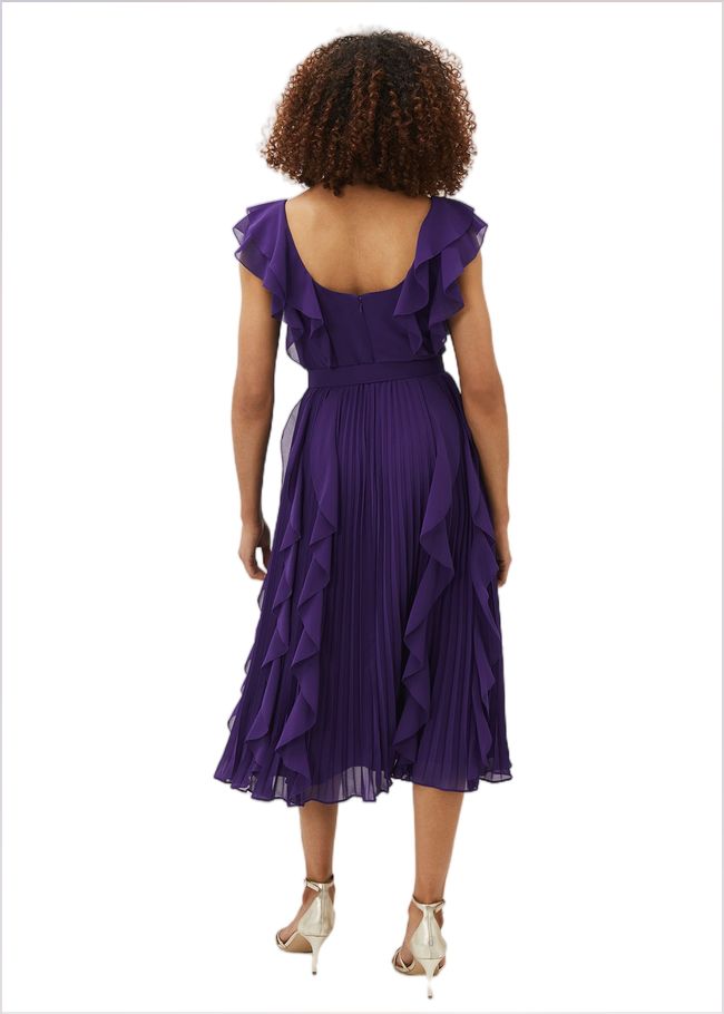  Bailey Pleated Dress Violet 220909700