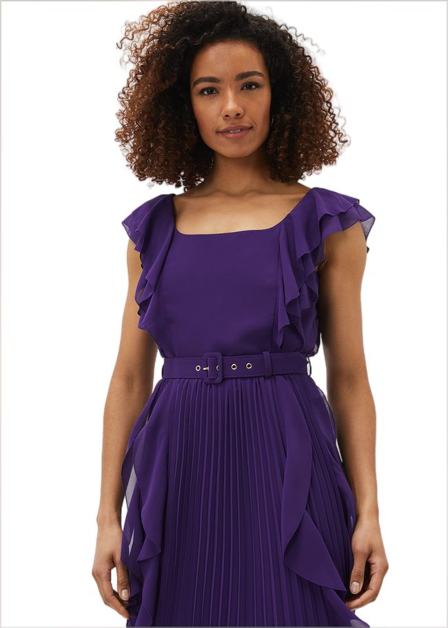  Bailey Pleated Dress Violet 220909700