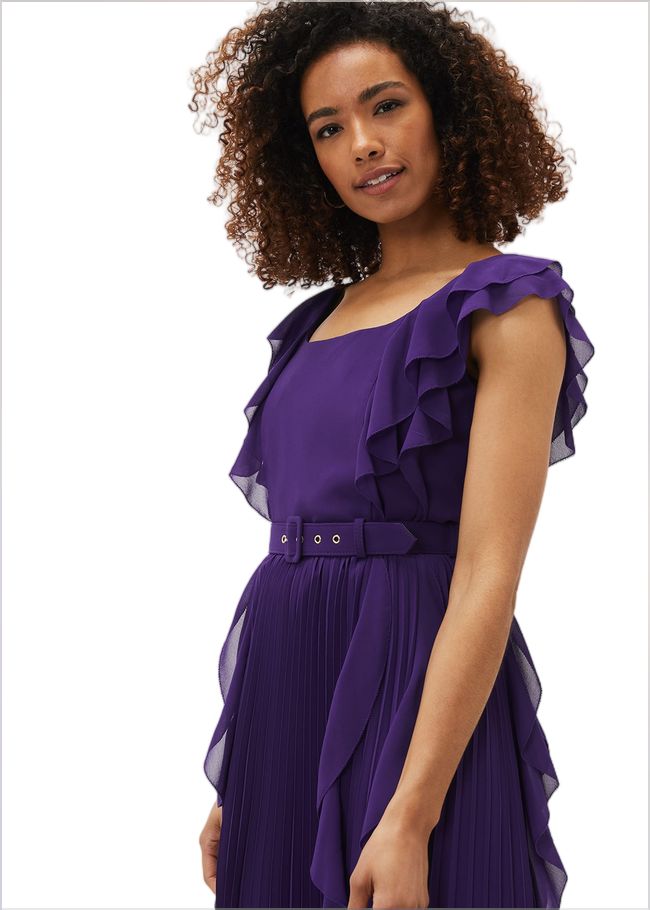  Bailey Pleated Dress Violet 220909700