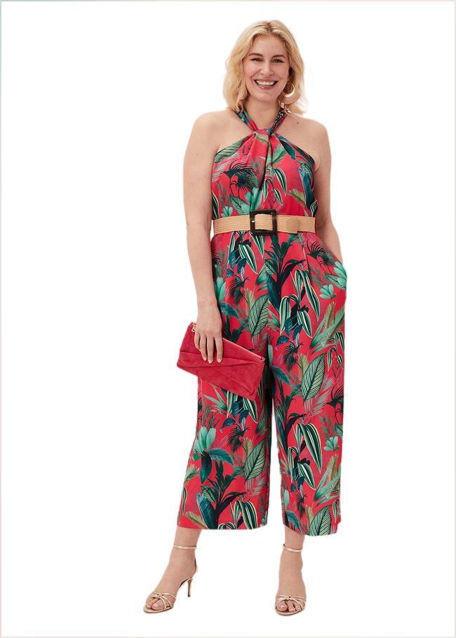  Antonia Palm Print Jumpsuit Multi-Coloured 220917000