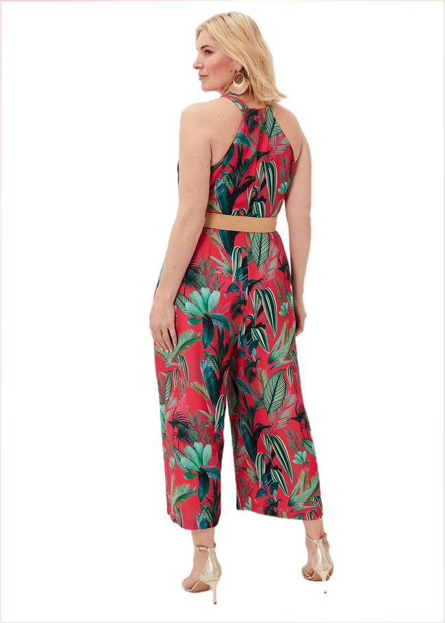  Antonia Palm Print Jumpsuit Multi-Coloured 220917000