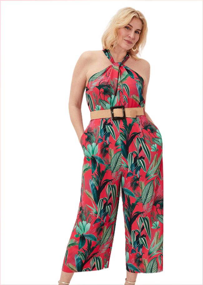  Antonia Palm Print Jumpsuit Multi-Coloured 220917000