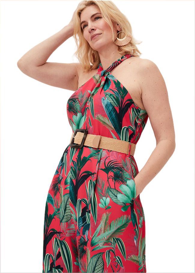  Antonia Palm Print Jumpsuit Multi-Coloured 220917000