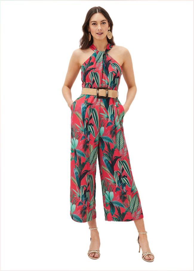  Antonia Palm Print Jumpsuit Multi-Coloured 220917000