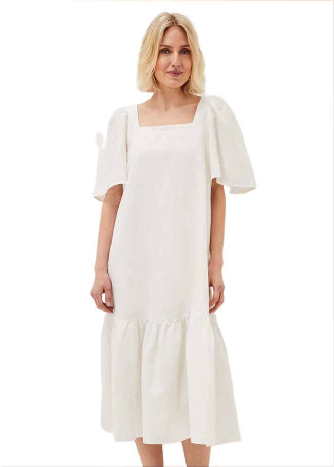  Claria White Midi Dress White 220921055