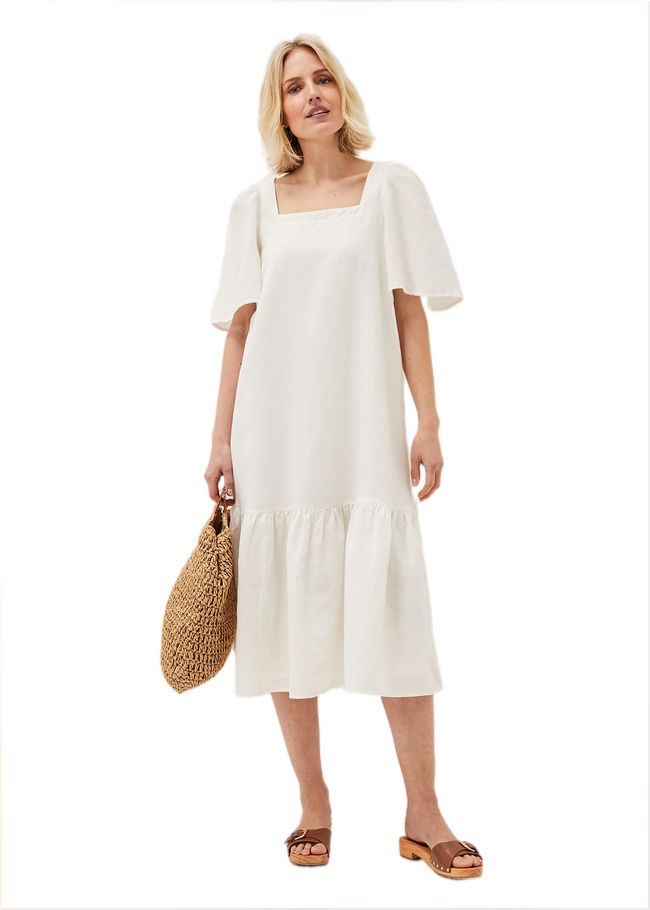  Claria White Midi Dress White 220921055