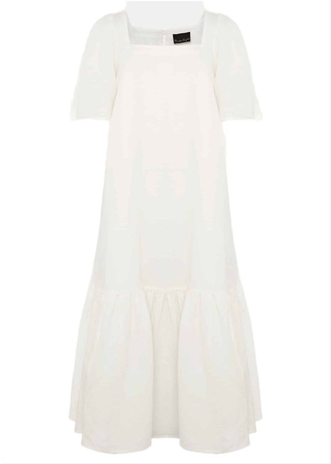  Claria White Midi Dress White 220921055