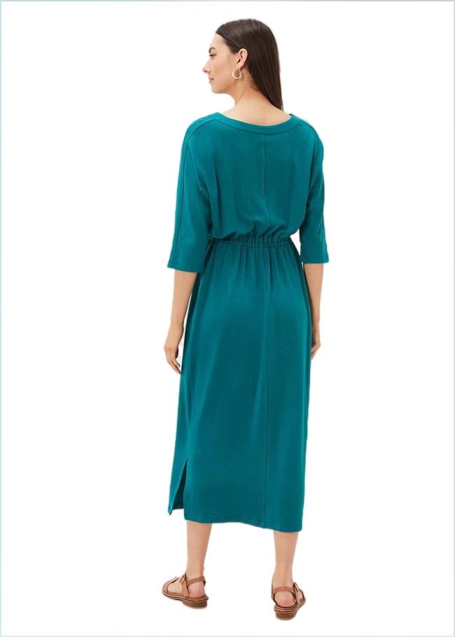  Belle Tie Waist Dress Peacock 220923703