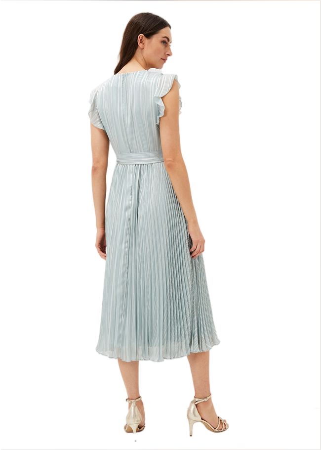  Carmella Pleated Dress Pale Sage 220925780