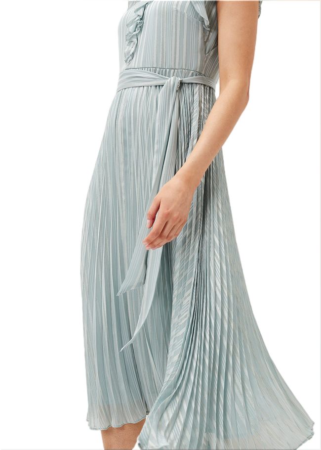  Carmella Pleated Dress Pale Sage 220925780