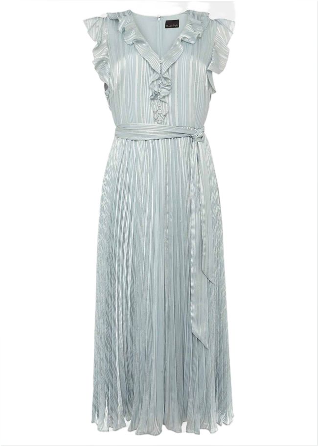  Carmella Pleated Dress Pale Sage 220925780