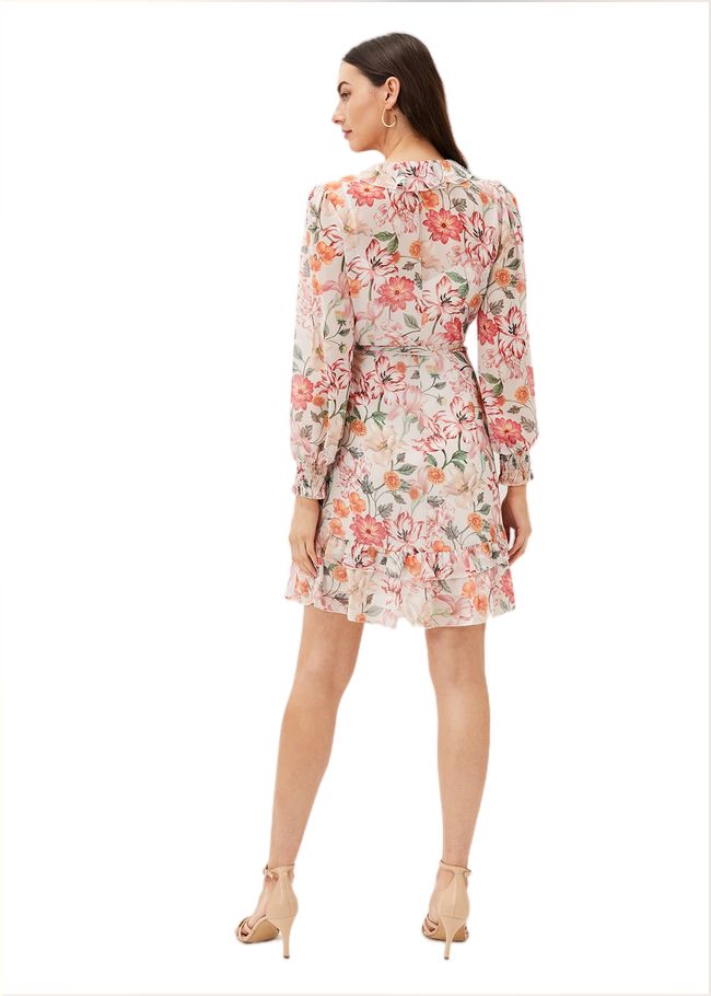  Melinda Floral Wrap Dress Ivory/Multi 220927931