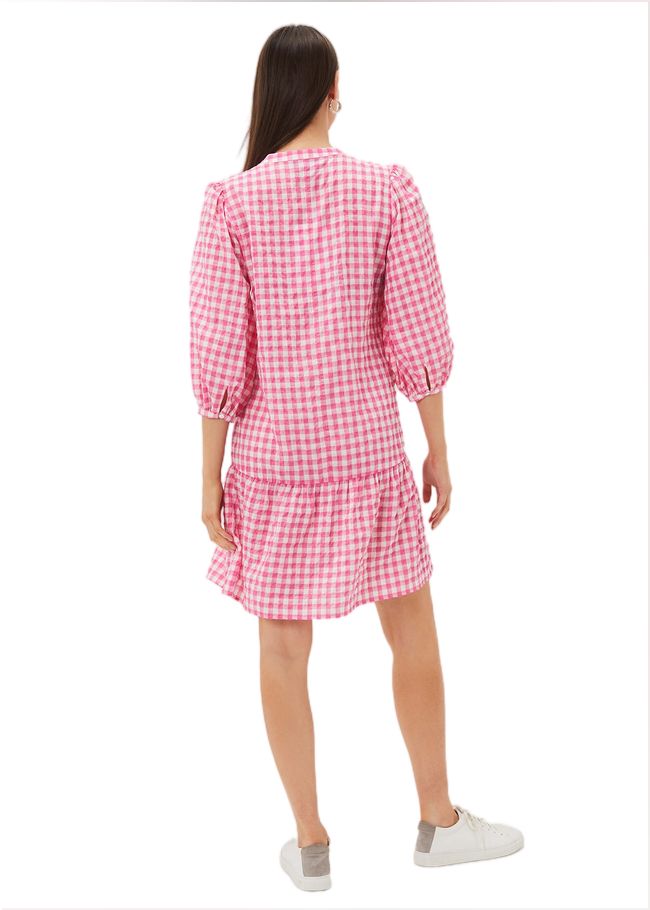  Oona Gingham Swing Dress Pink/Ivory 220940390