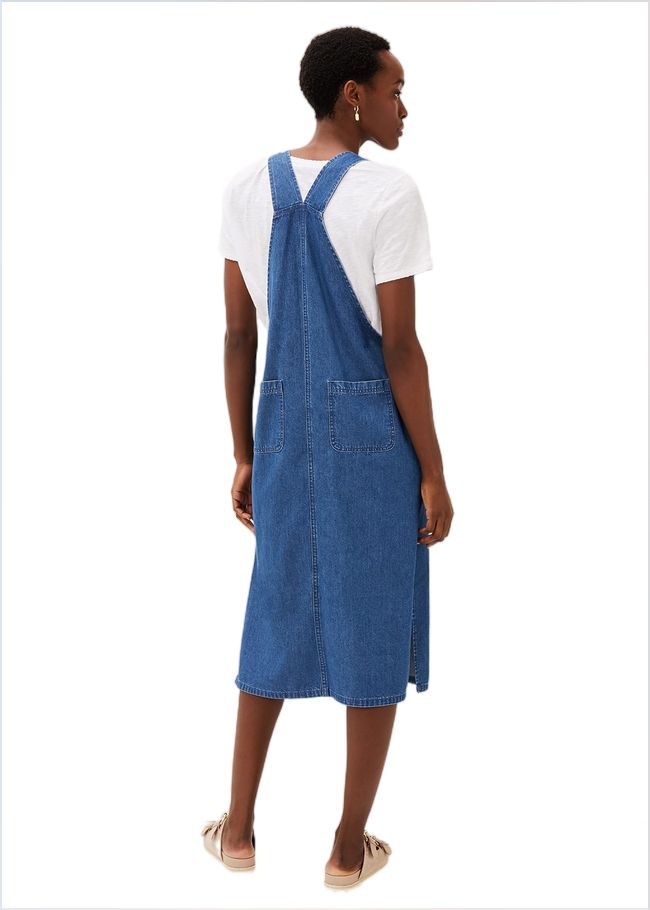  Irena Denim Pinafore Dress Denim 220962354