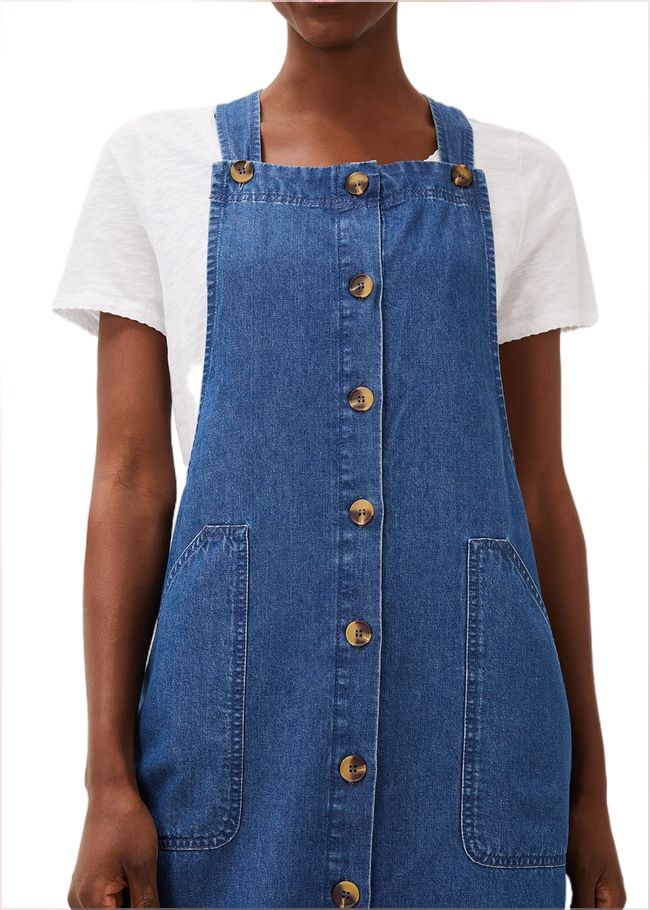  Irena Denim Pinafore Dress Denim 220962354