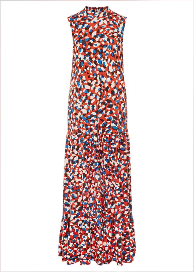  Kamilla High Neck Printed Maxi Dress Multi-Coloured 220976000