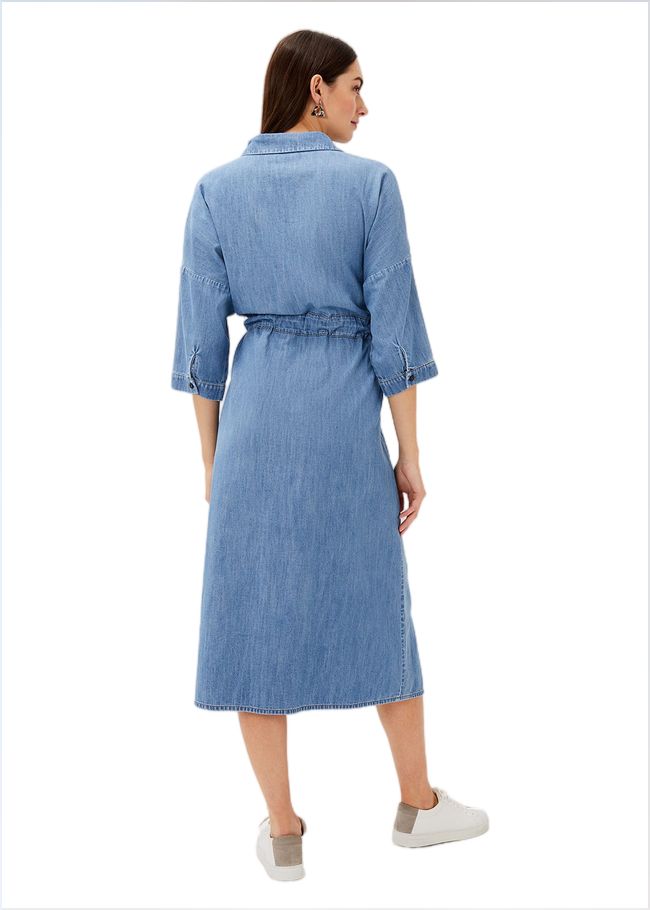  Louella Tie Shirt Dress CHAMBRAY BLUE 220981895