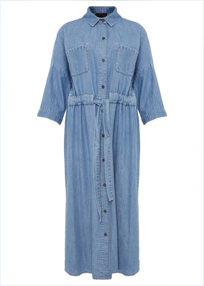  Louella Tie Shirt Dress CHAMBRAY BLUE 220981895