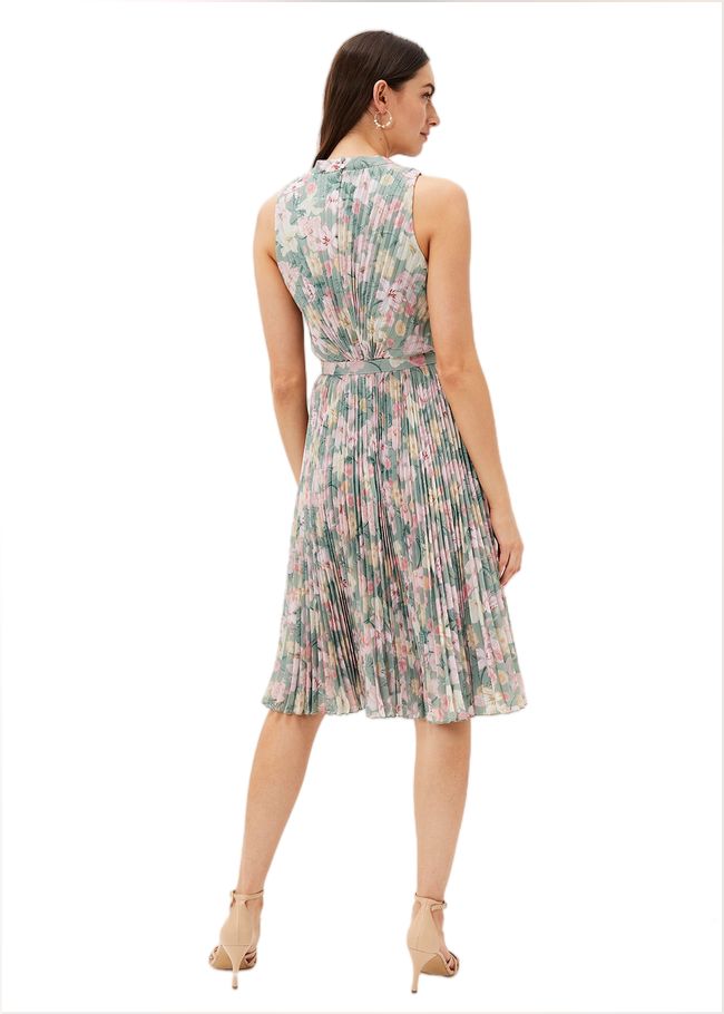  Simara Floral Pleated Dress Sage/Multi 220989739