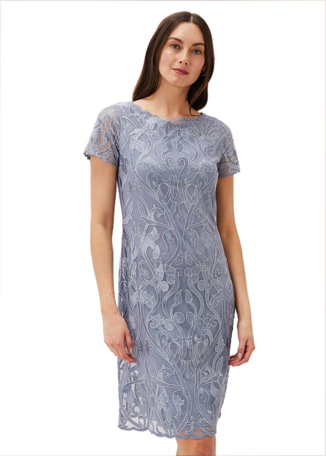  Bea Embroidered Dress Arctic Blue 221004423