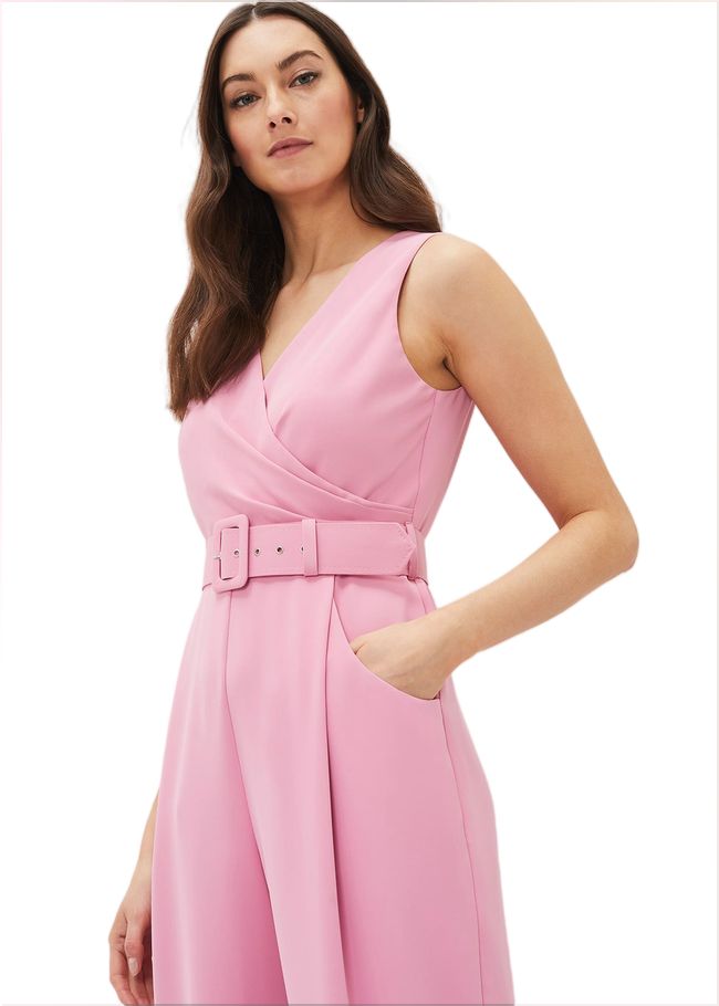  Lissia Pink Wide Leg Jumpsuit Candy Pink 221031014