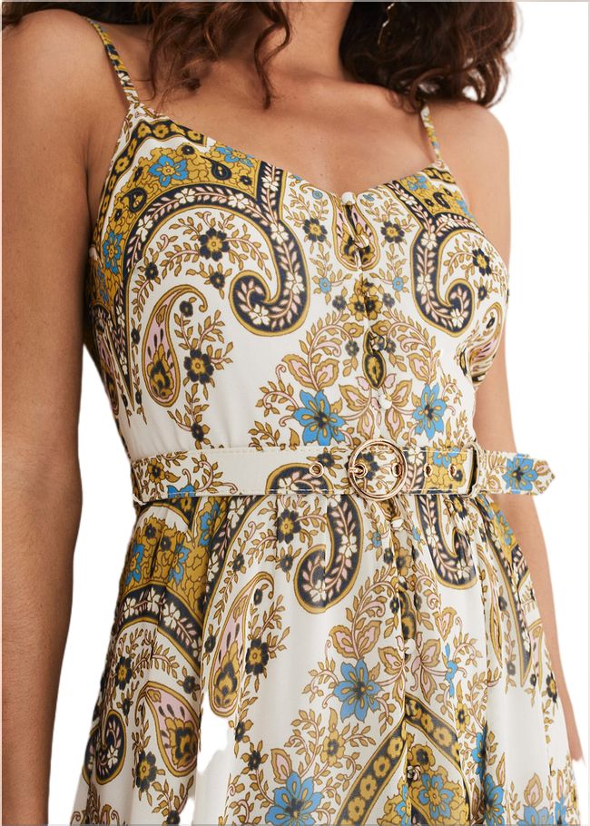  Francesca Print Cami Dress Gold/Multi 221069728