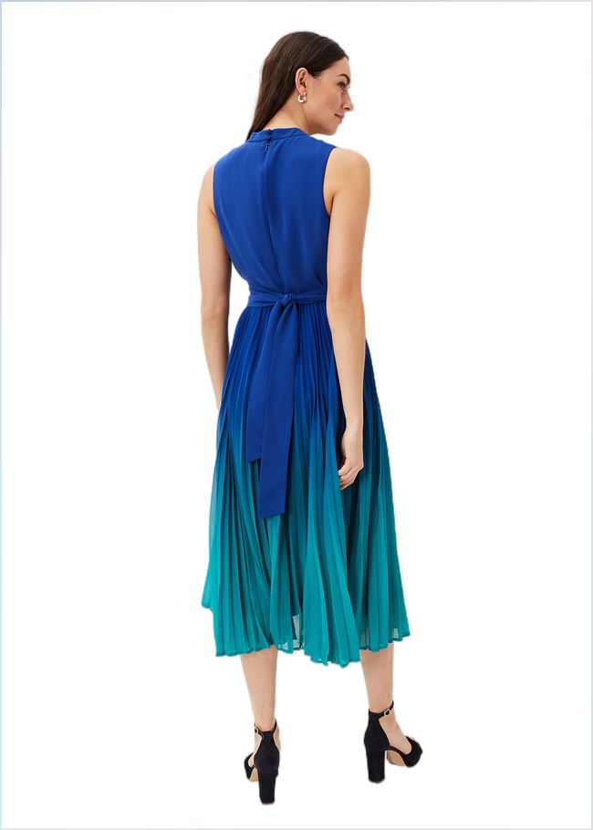  Piper Ombre Midi Dress Cobalt/Malachite 221092108