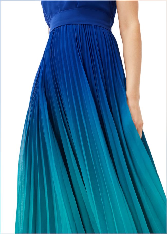  Piper Ombre Midi Dress Cobalt/Malachite 221092108