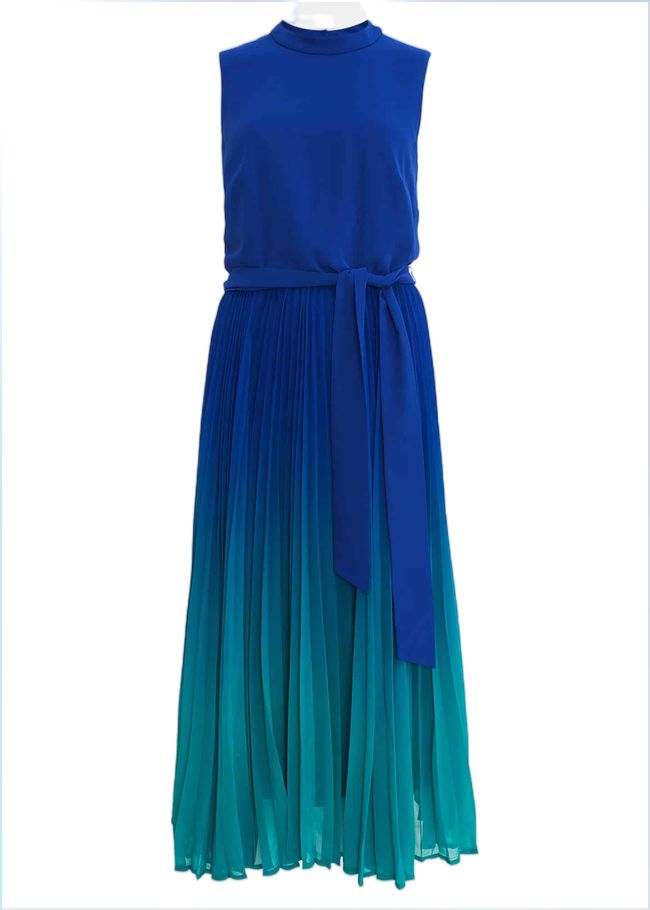  Piper Ombre Midi Dress Cobalt/Malachite 221092108