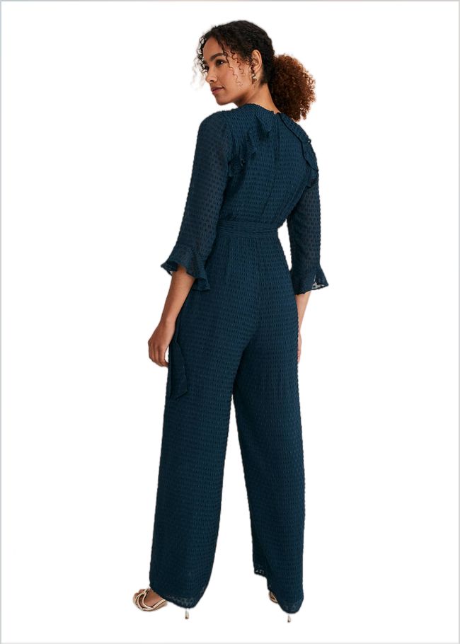  Hattie Wrap Wide Leg Jumpsuit Ocean 221094407