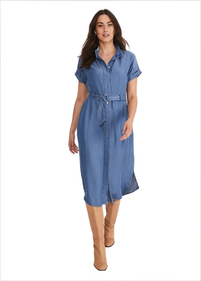  Tilda Chambray Dress Chambray 221110027