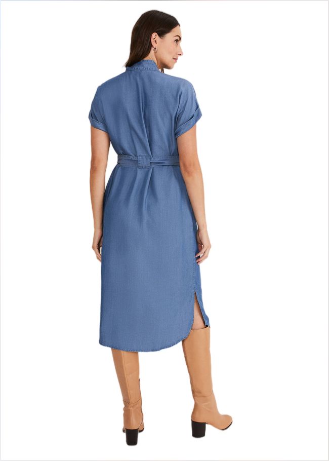  Tilda Chambray Dress Chambray 221110027