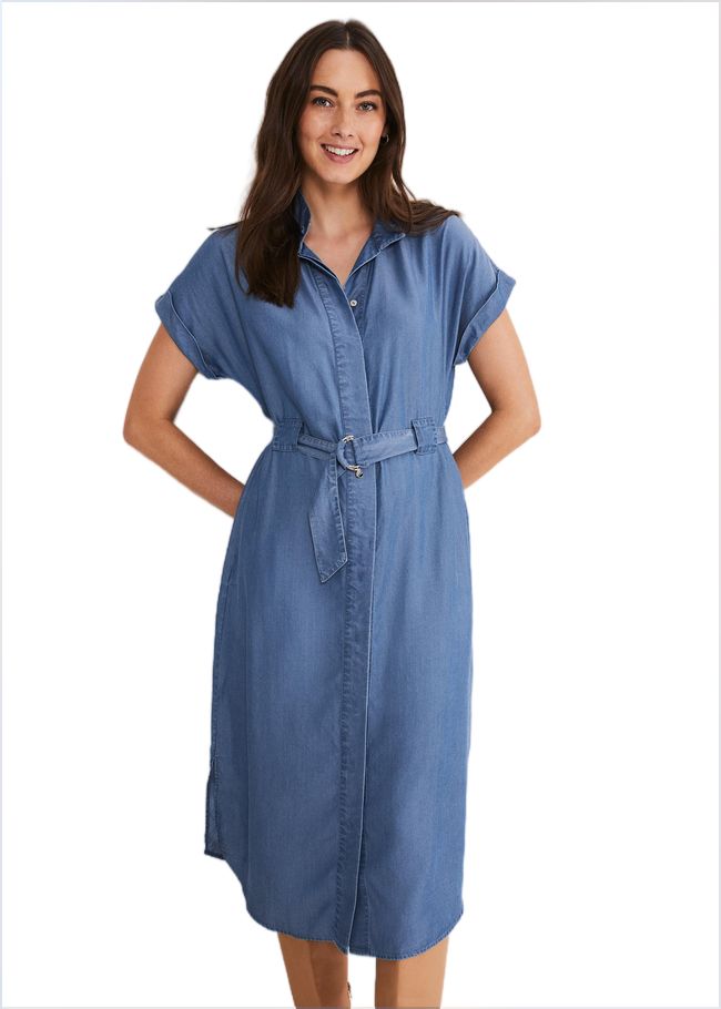  Tilda Chambray Dress Chambray 221110027