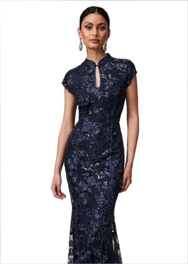  Sofia Embroidered Sequin Dress Black/Midnight 221112480