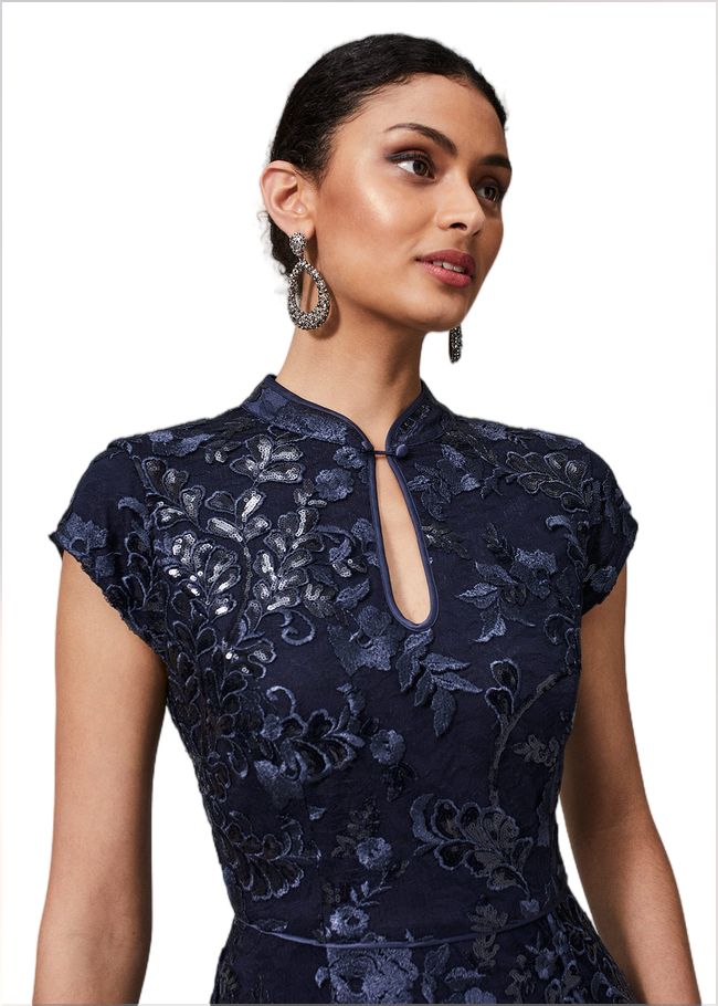  Sofia Embroidered Sequin Dress Black/Midnight 221112480