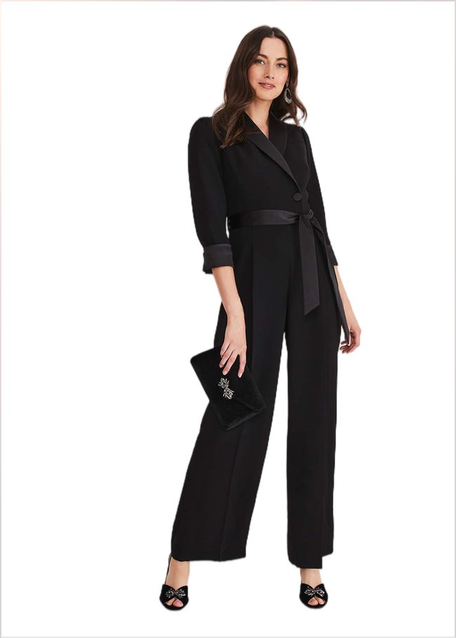  Kylie Tux Jumpsuit Black 221119050