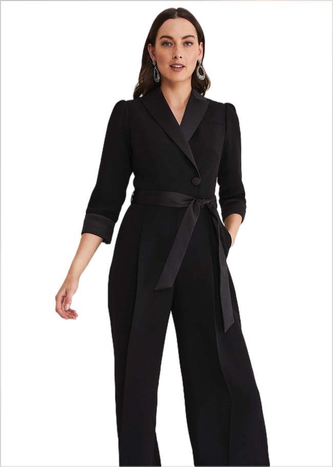  Kylie Tux Jumpsuit Black 221119050