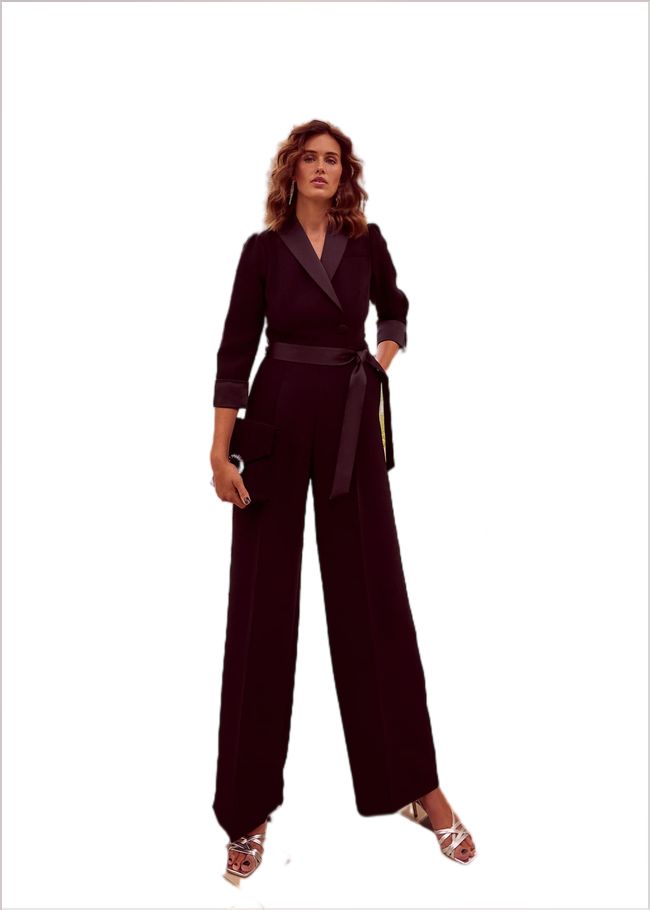  Kylie Tux Jumpsuit Black 221119050