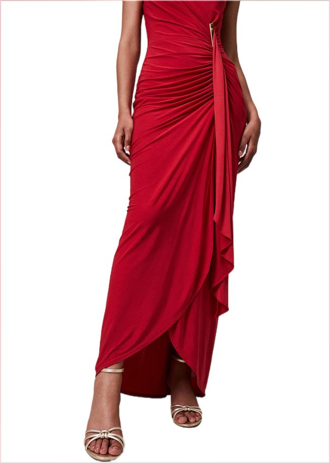  Donna Maxi Dress Scarlet 221128731