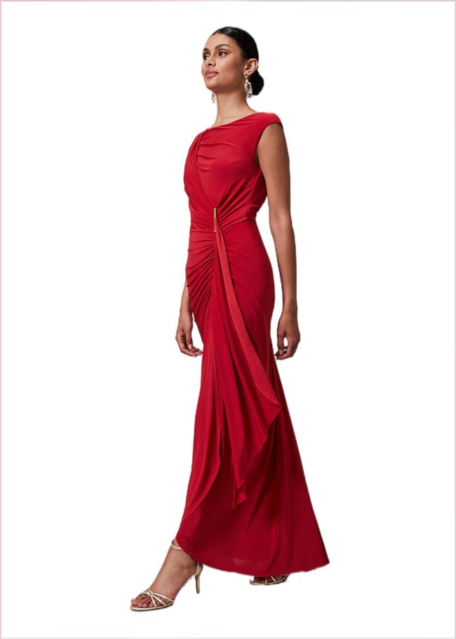  Donna Maxi Dress Scarlet 221128731