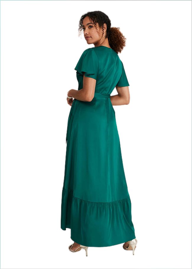  Nancie Elipse Hem Dress Jewel Green 221135038