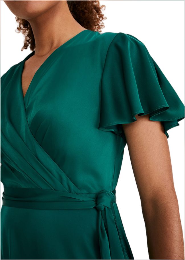  Nancie Elipse Hem Dress Jewel Green 221135038