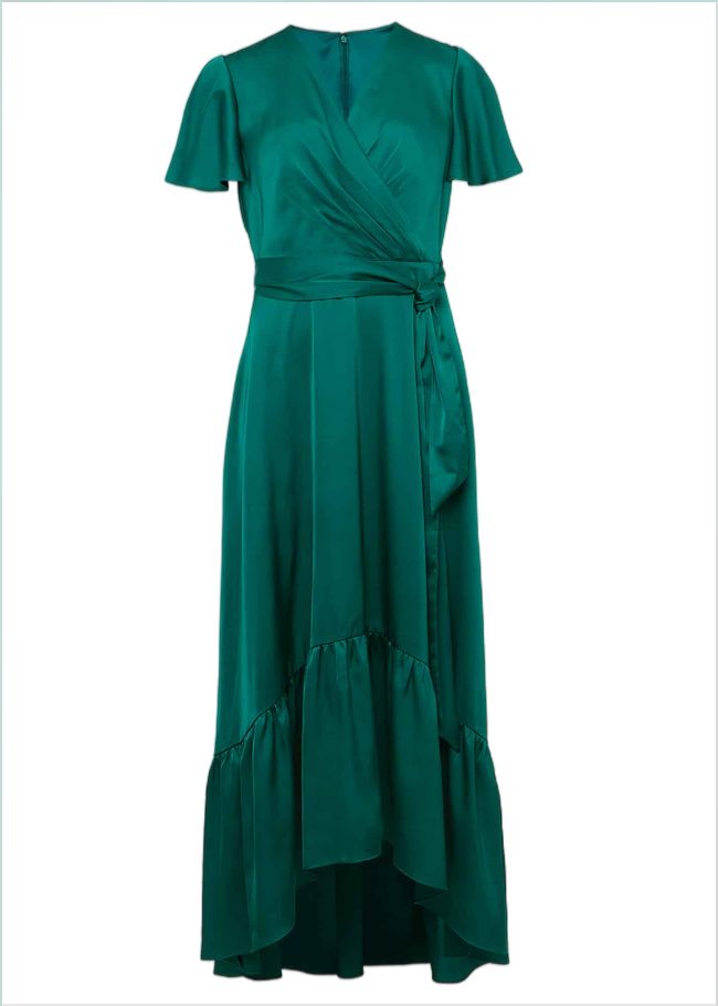  Nancie Elipse Hem Dress Jewel Green 221135038