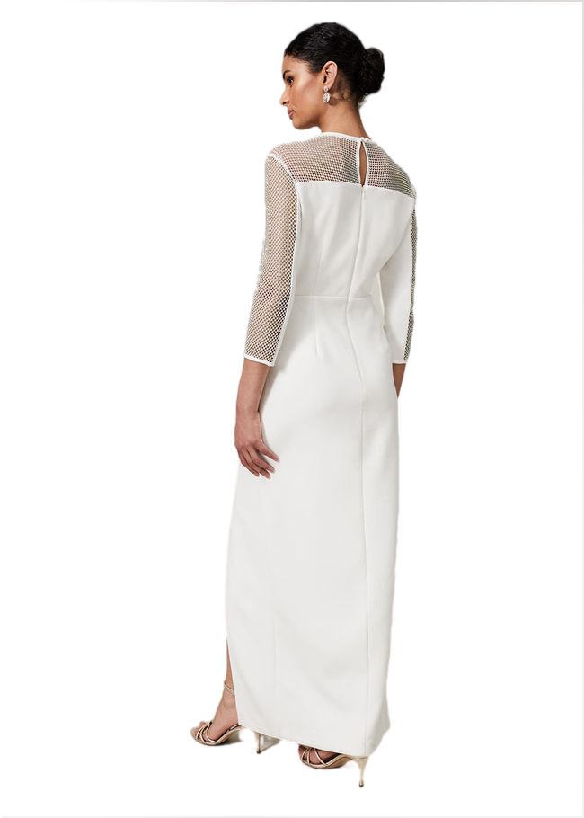  Belle Embellished Maxi Dress Ivory 221142106