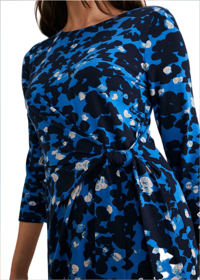  Niya Floral Midi Dress Blue Multi 221162570