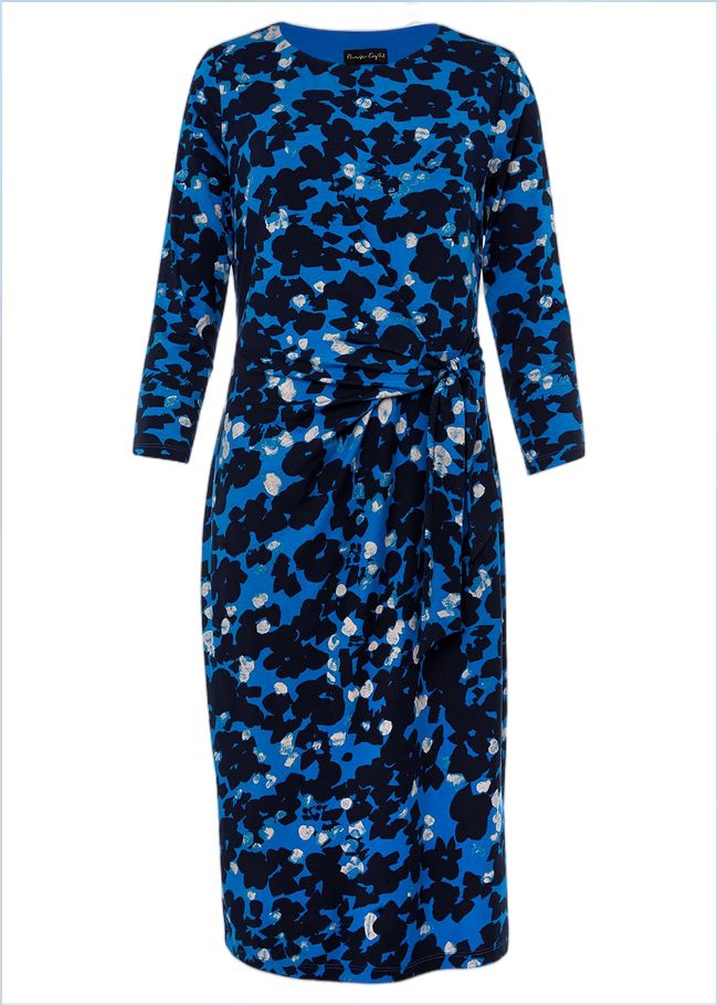  Niya Floral Midi Dress Blue Multi 221162570