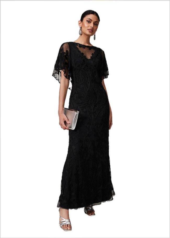  Noelle Tapework Maxi Black 221165050